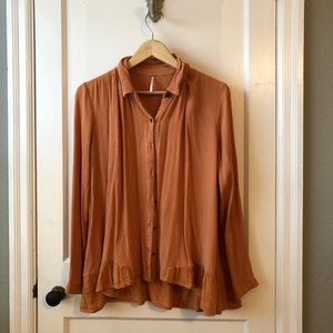 Free People long sleeve button down